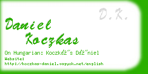 daniel koczkas business card